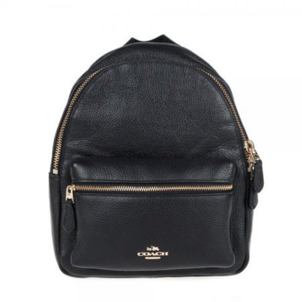 COACH BLACK LEATHER BACKPACK *BRAND NEW TAG ON*
